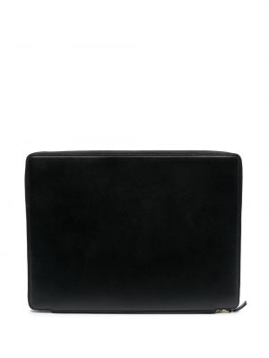 Bőr laptop táska Comme Des Garçons Wallet fekete