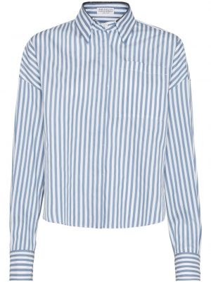Bavlněná hedvábná košile Brunello Cucinelli