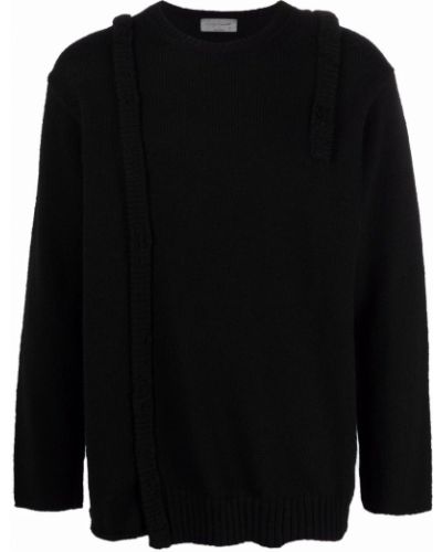 Jersey de tela jersey Yohji Yamamoto negro