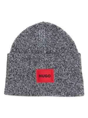 Dzianinowa czapka Hugo szara