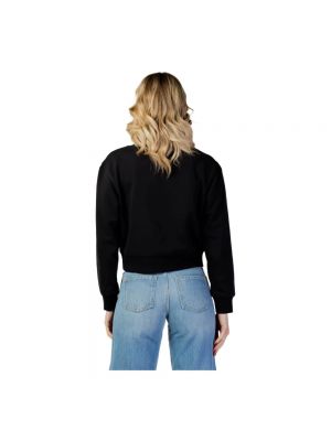 Bluza dresowa z nadrukiem Calvin Klein Performance czarna