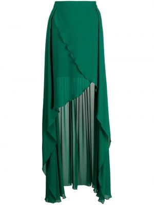 Sukňa s vysokým pásom Elie Saab zelená
