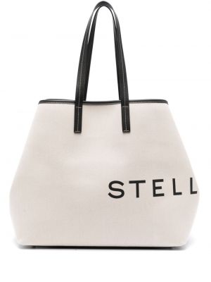 Shopper kabelka s potiskem Stella Mccartney černá