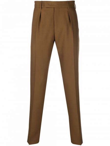 Pantalones slim fit Pt01 marrón