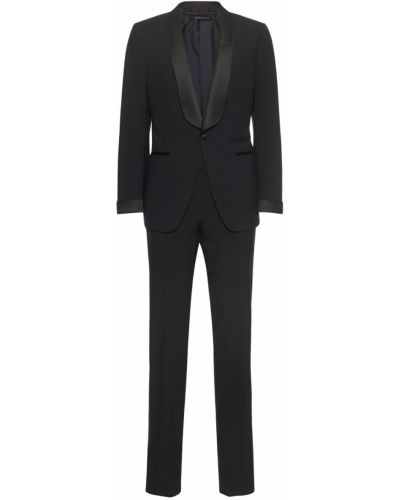 Costum cu nasturi de lână cu fermoar Tom Ford