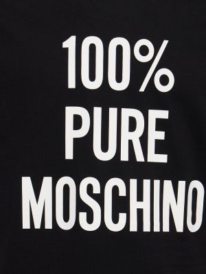 Bavlnené tričko Moschino biela