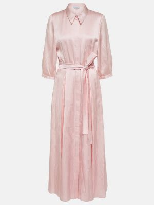 Svilena maksi haljina Gabriela Hearst ružičasta
