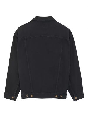 Джинсовая куртка оверсайз Saint Laurent черная
