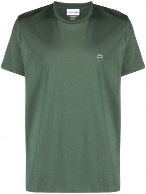 Μπλούζα από ζέρσεϋ Lacoste πράσινο