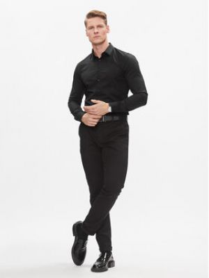Slim fit košile Calvin Klein černá
