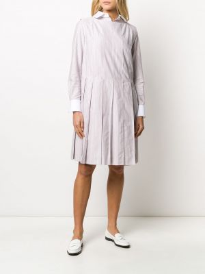 Sukienka w paski plisowana Thom Browne