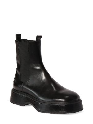 Ankle boots skórzane Ami Paris czarne