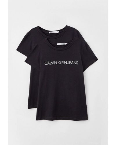 Джинсовая футболка Calvin Klein Jeans, черная