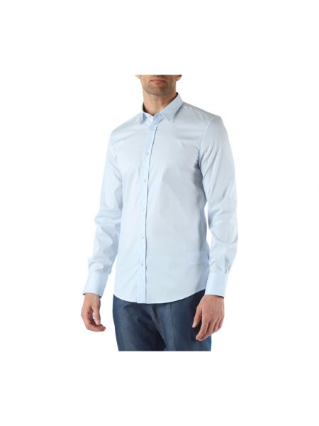 Koszula slim fit bawełniana klasyczna Antony Morato niebieska