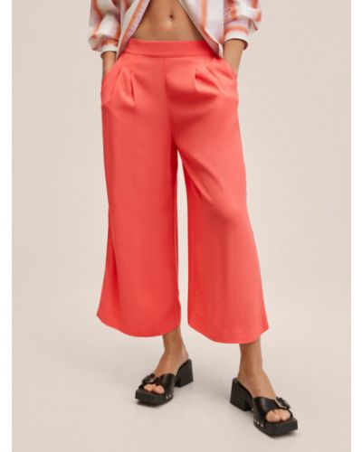 Mango Culotte nadrág Life 27008633 Piros Relaxed Fit