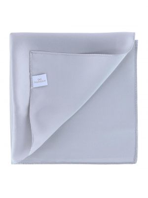 Однотонный шелковый платок Trafalgar серебряный