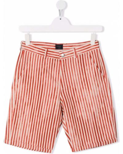 Trykt stripete shorts for jenter Fay Kids rød