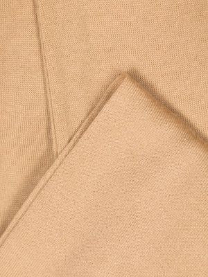 Pletený vlněný šál Moschino béžový