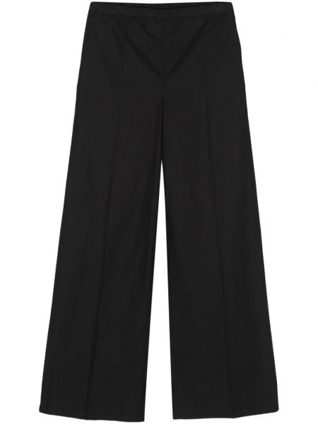 Spodnie bawełniane Moncler czarne
