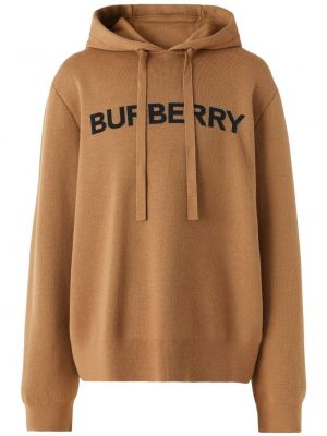 Oversize woll hoodie aus baumwoll Burberry