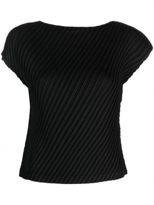 Плисирана блуза Issey Miyake черно