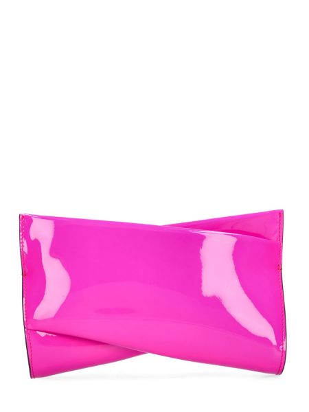 Bolso clutch de ante de charol Christian Louboutin