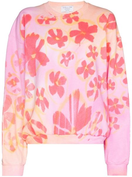 Bluza dresowa z printem Collina Strada, różowy