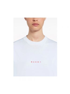 T-shirt mit print Marni weiß