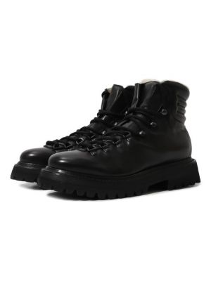 Кожаные ботинки Premiata черные