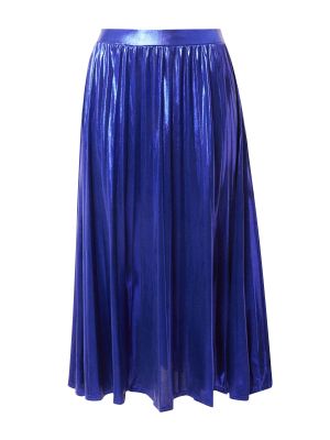 Midi sukňa Warehouse modrá