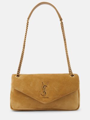 Semsket skinn mini bag Saint Laurent brun