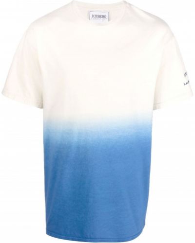 Gradienta krāsas kokvilnas t-krekls Iceberg