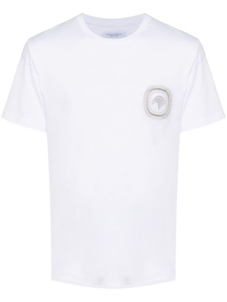 T-shirt Stefano Ricci hvid