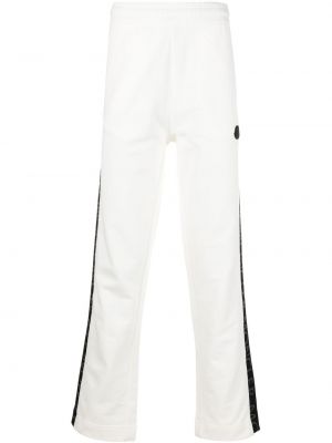 Sportovní kalhoty s potiskem Moncler bílé