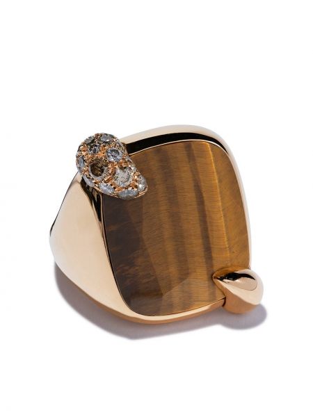 Z růžového zlata prsten s tygřím vzorem Pomellato