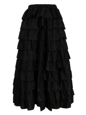 Květinové sukně Comme Des Garçons Tao černé