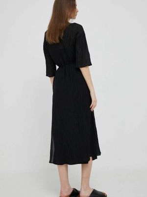 Oversized midi šaty Dkny černé