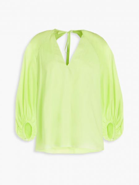 Неоновая блузка из хлопка Paul Smith, ярко зеленый