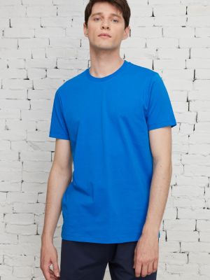 Βαμβακερή μπλούζα σε στενή γραμμή Ac&co / Altınyıldız Classics μπλε