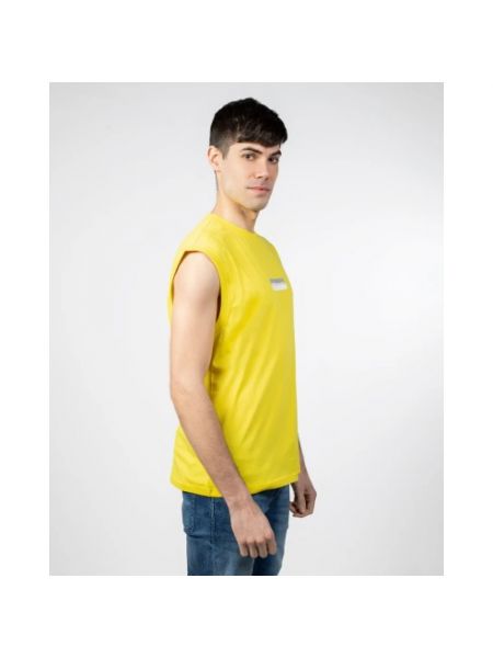 Camiseta de algodón Antony Morato amarillo
