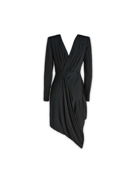 Sukienka midi elegancki Giorgio Armani czarny