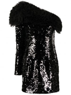 Коктейлна рокля с пайети Pinko черно