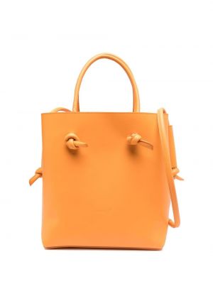 Kožená nákupná taška Marsèll oranžová