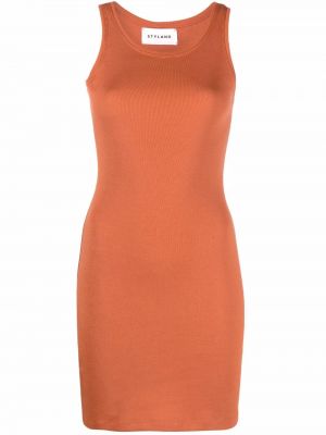 Kleid aus baumwoll Styland orange