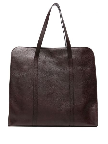 Leder shopper handtasche The Row braun