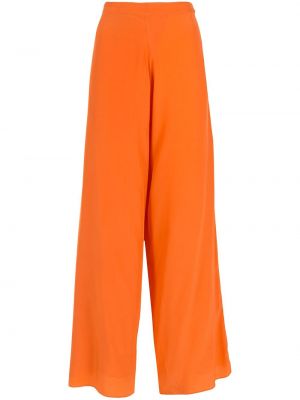 Svilene hlače Amir Slama oranžna