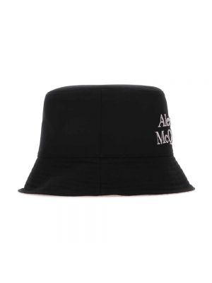 Sombrero reversible elegante Alexander Mcqueen negro