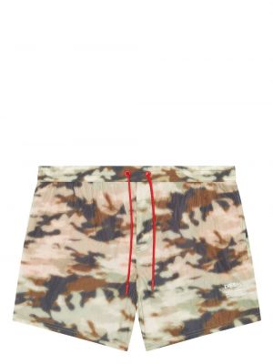 Shorts mit print mit camouflage-print Diesel braun