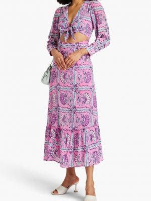 Длинное платье с принтом Antik Batik розовое
