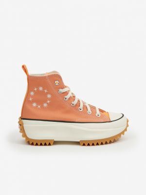 Csillag mintás sneakers Converse narancsszínű